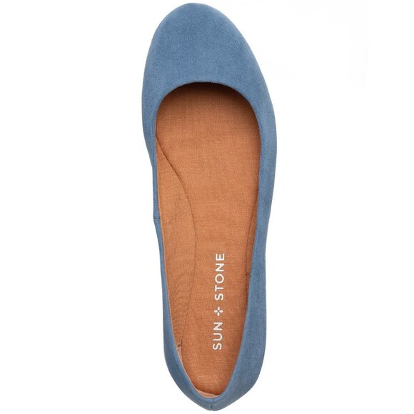 Sun + Stone Eliana Wide Width Ballet Flats Blue Size 11 $59 - Picture 2 of 4